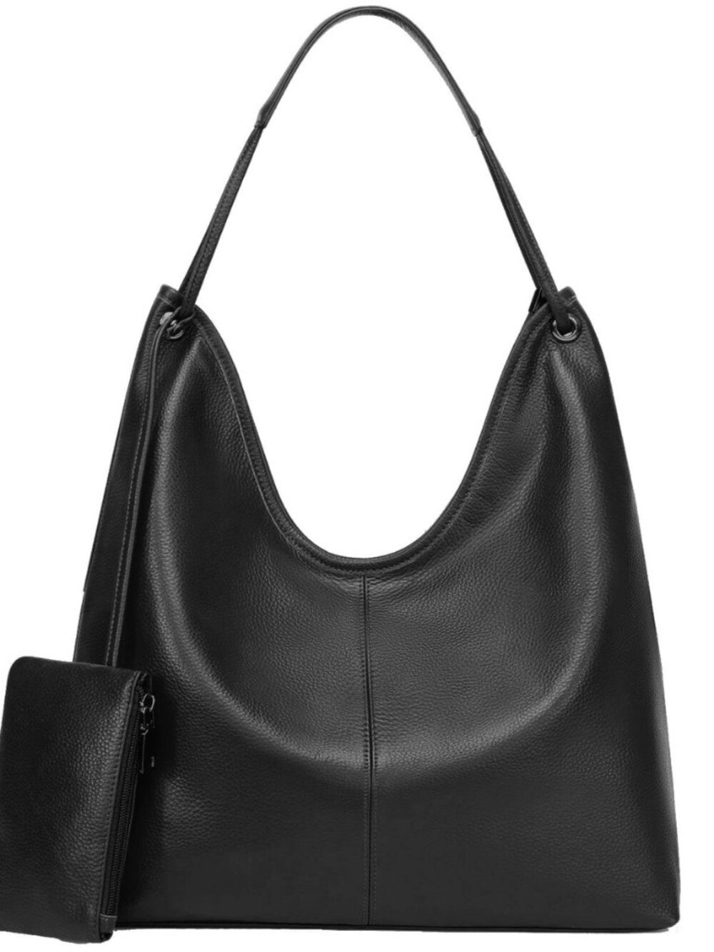 Genuine Leather Purses for Women Large Hobo Shoulder Bag Slouchy Handbag for